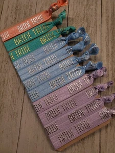 VENTA Conjunto de 11 Corbatas para el Cabello de Tribu Novia Ducha Boda Despedida de Soltera - Imagen 1 de 1