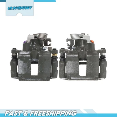 Par de pinzas de freno traseras con soporte para Ford Explorer Flex Taurus Lincoln MKS MKT Foto 1 de 4