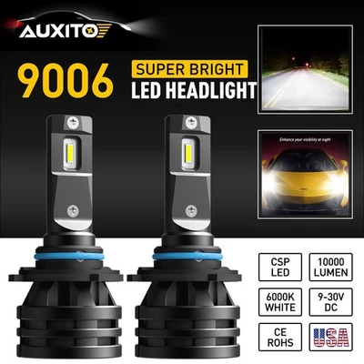 2X 9006 HB4 12000LM LED Headlight Low Beam Bulbs Super Bright Xenon White AUXITO - Image 1 of 4