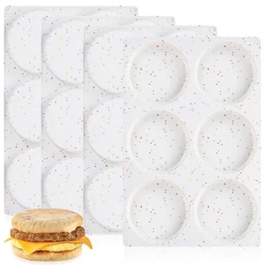 Jumbo Silicone Muffin Top Pan, 4 Inch Silicone Egg Molds for Breakfast Sandwi... - Picture 1 of 8