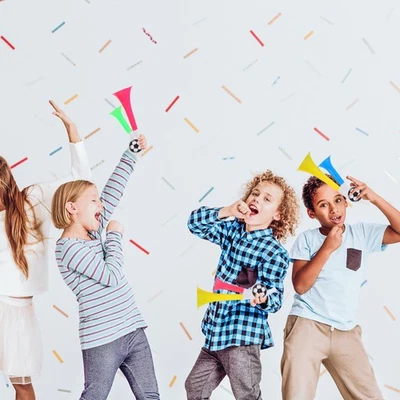  10 Pcs Football Horn Child Hand Held Air Horns Stadium Noisemaker - image 1 of 4