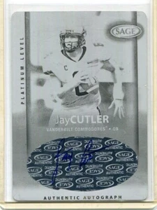 2006 Jay Cutler Sage Printing Plate RC Auto 1/1 - Picture 1 of 2