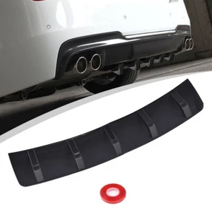 Difusor trasero negro brillante 5 aletas parachoques alerón labial para Audi A3 A4 S3 S4 S5 B8 - Imagen 1 de 9