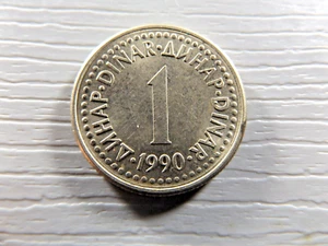 YUGOSLAVIA 1990 1 Dinara - Picture 1 of 2