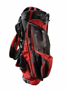 Ogio Mondo 8-Way Divider Golf Stand Bag Black Red 6 Pockets w/ Rain Cover, Strap - Picture 1 of 13