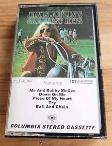 Janis Joplin Cassette Tape Greatest Hits 1973 Columbia PCT 32168 COMPLETE - Picture 1 of 7