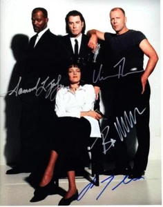 Foto autografiada de Bruce Willis Travolta Thurman Jackson 11x14 foto firmada + certificado de autenticidad - Imagen 1 de 1