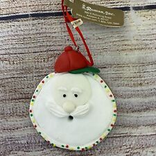 Roman Inc. SANTA's FACE Christmas Ornament Sugar Cookie 2.5" Diameter