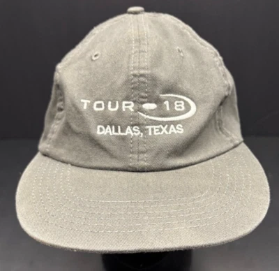 TOUR 18 Dallas Golf Hat by Greg Norman Ajustable Strapback Gray NWT - Image 1 of 4