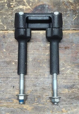 Harley Davidson Black Wrinkle 4.5" Pullback Handle Bar Risers Sportster Dyna etc - Imagem 1 de 4