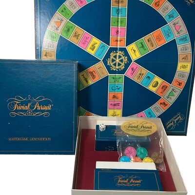 VTG 1981 Trivial Pursuit Master Board Game Genus Edition Missing Instructions - Image 1 of 4