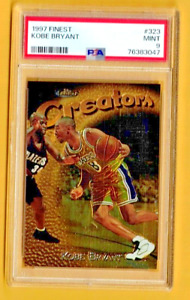 KOBE BRYANT 1997-98 (2nd year) TOPPS FINEST CREATORS GOLD #323 RARE PSA 9 MINT