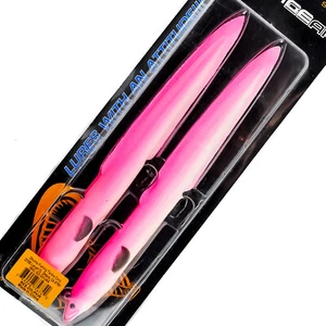 SAVAGE GEAR Real Eel Slug Soft Jig Hook Rigged Lure 10" 1.75oz 2ct - PINK WHITE - Picture 1 of 3