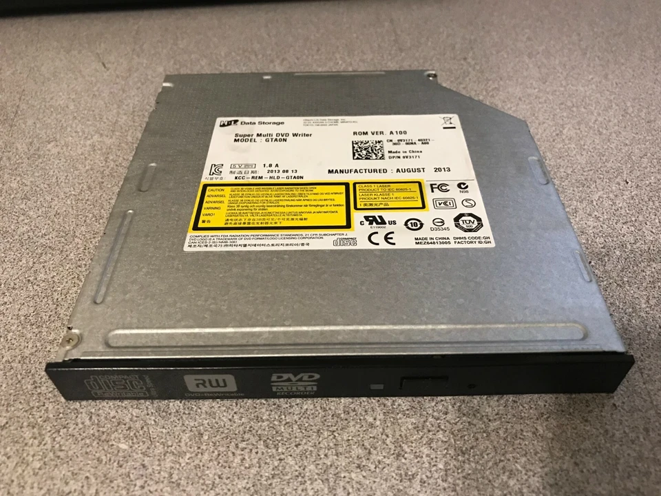 Unidad óptica SATA DVD-RW Dell OptiPlex 7010 7020 9010 9020 SFF 13 mm genuina OEM Foto 1 de 3