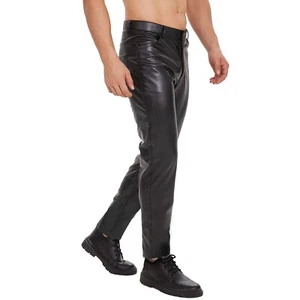 Wet Look arte cuero vegano para hombre ropa de club Techno Wetlook Club Rave Party - Imagen 1 de 5
