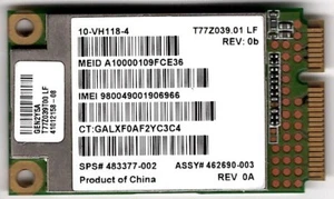 GENUINE HP Qualcomm 483377-002 462690-003 3G WWAN CARD MINI 10-VH118-4 - Picture 1 of 2