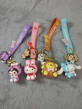 Hello Kitty My Melody Lot Of 4 Womens Purse Backpack Keychain Charms 