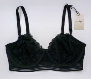 Pour Moi Revolution 32DDD(US)/32E(UK) lace underwire bra - BLACK - unpadded - Picture 1 of 11