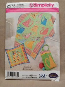 Simplicity 2575 Sewing Pattern for Quilted Cats - UNCUT - Picture 1 of 1