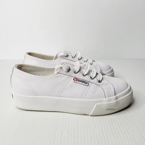 Superga Women's Shoes White Platform Size AU 6 Casual Lace Up - Picture 1 of 9