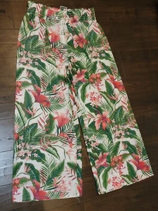 West Loop Beach Cover Up Drawstring Palazzo Pants Swimsuit Cover Up Sz M - Picture 1 of 3