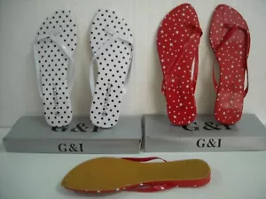 SCONTO 40% ELEGANTI SCARPE SANDALI INFRADITO A POIS - Foto 1 di 5