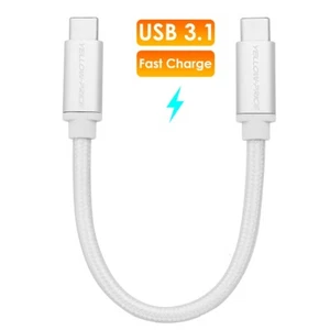 Easy Plugging,two-way Quick Charge C to C 3.1 cable 15cm Reversible Connectors - Picture 1 of 14