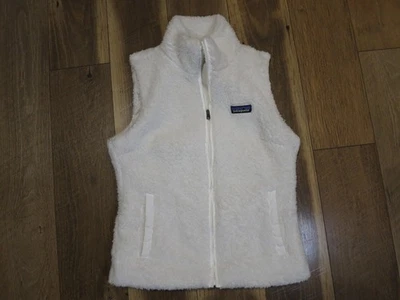 Chaleco polar Patagonia 25216 blanco cremallera completa bolsillos difusos Los Gatos talla S Foto 1 de 4