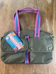 Bolso Mensajero de Carga Vintage Ralph Lauren Raro Verde Ejército Lona Viaje Y2K Años 90’s - Imagen 1 de 7