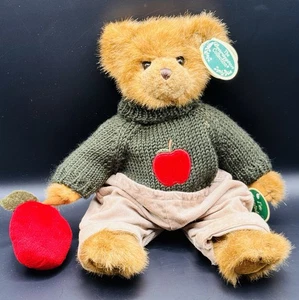 Vintage The Bearington Collection Macintosh männlicher Stofftierbär 14 Zoll mit Etikett - Bild 1 von 6