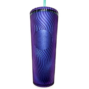 Starbucks 2025 24 oz Siren Mermaid Purple Green Swirl Venti Cold Cup Tumbler NEU - Bild 1 von 11
