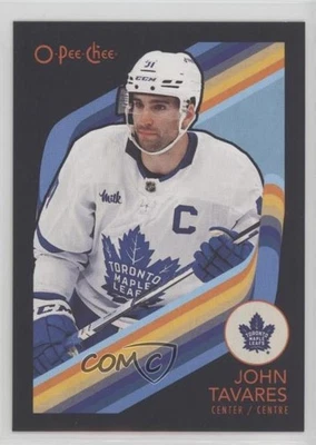 2023-24 O-Pee-Chee Retro Black Border /100 John Tavares #197 - Image 1 of 2