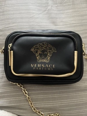 Versace Parfums Crossbody Bag- Black And Gold  - Image 1 of 3