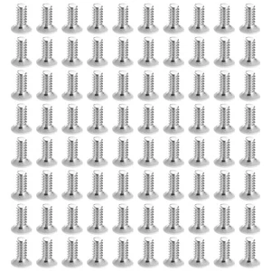 200 Stück Weiß Wandplatte Schrauben Gewinde Schalter Abdeckungen Schrauben Auslass Teile - Bild 1 von 12
