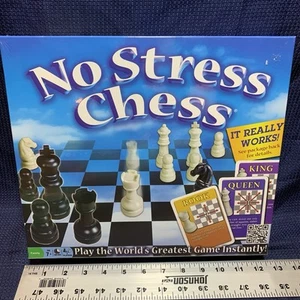 NO STRESS CHESS Board Game Learn Chess Easy For Kids Adults SEALED Free Shipping - Picture 1 of 3