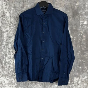Denim & Flower Ricky Singh Size S Casual Button Shirt Blue Long Sleeve Collar - Picture 1 of 9