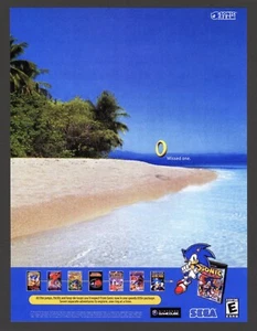 Sonic Mega Collection Nintendo GameCube 2002 Game Promo Ad Wall Art Print Poster - Picture 1 of 2