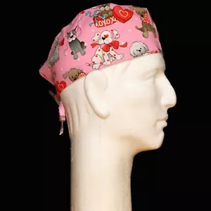 Valentines Day Dogs Theme Scrub Hat - Picture 1 of 1