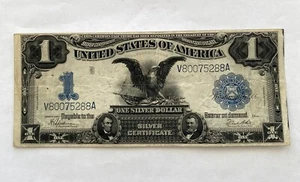 1899 $1 Silver Certificate – Black Eagle Speelman White Fr-236 - Picture 1 of 2
