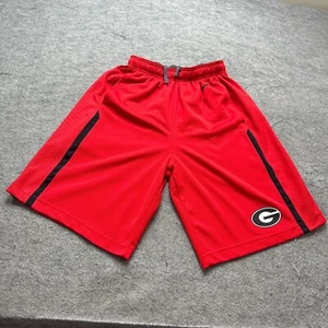Georgia Bulldogs Nike Basketball Shorts Men Small Red 11" Athletic Knit - Picture 1 of 17