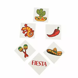 Cindo De Mayo FIESTA Temporary TATTOO ASST - Apparel Accessories - 72 Pieces - Picture 1 of 1