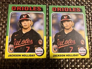 2024 Topps Heritage High Numbers 2 Karten Lot #692 Baltimore Orioles - Bild 1 von 2