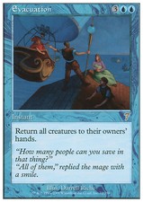 Magic the Gathering MTG Evacuation (72) Seventh Edition   LP