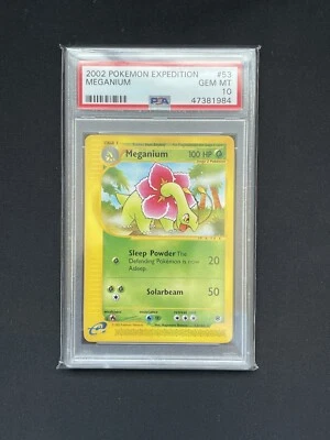 PSA 10 Meganium Expedition Rare 2002 Pokémon card! GEMMINT - Image 1 of 2