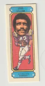 1975 Nabisco Sugar Daddy John Gilliam Card #6 Minnesota Vikings S. Carolina St - Picture 1 of 2