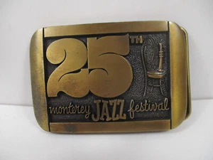 ** Fibbia per cintura in ottone 25° Monterey Jazz Festival - Foto 1 di 3