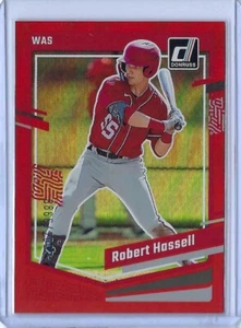 Donruss Red Foil Robert Hassell 2023/2023 #120 Nationals E236 - Imagen 1 de 2