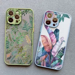 Palm tree Leave Phone Case For iPhone 7 8 XR X XS 15 12 11 14 Pro Max Back cover - Picture 1 of 19