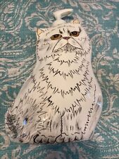 CATS BY NINA Nina Lyman Kitty Cat Hand Painted Ceramic Persian Soap Dispenser