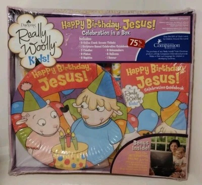 DaySpring Really Woolly Happy Birthday Jesus Celebration in a Box Party Kit 2009 - Image 1 of 4